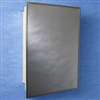 Zenith 105 Medicine Cabinet, 16-1/8 in OAW, 4-1/2 in OAD, 26-1/8 in OAH, Plastic/Stainless Steel, 2-Shelf