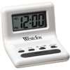 Westclox 47538A Alarm Clock, AAA Battery, LCD Display, Plastic Case, Black Case