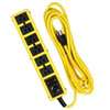 CCI 5138N Surge Protector Power Strip, 125 V, 15 A, 6 -Outlet, 1050 J Energy, Black/Yellow