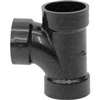 Canplas 102152LBC Sanitary Pipe Tee, 2 in, Hub, ABS, Black