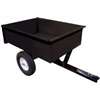 Ag South SC10-MC Trailer/Dump Cart, Steel Deck, 16 in Wheel, Black