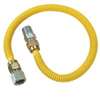 BrassCraft ProCoat Series CSSD54-24 Gas Connector, 24 in L, 1/2 x 1/2 in, 0.5 psi Pressure, -40 to 150 Temperature