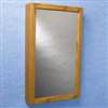 Zenith K268 Medicine Cabinet, 15-13/16 in OAW, 5-1/8 in OAD, 21-13/16 in OAH, Plastic, Oak, 2-Shelf