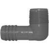 Boshart UPPME-07 Combination Pipe Elbow, 3/4 in, MPT x Insert, 90 deg Angle, Polypropylene, Gray