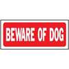 FENCE SIGN RECT BEWARE OF DOG - Case of 5