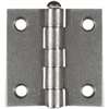 National Hardware N139-659 Broad Hinge, 2 in W Frame Leaf, 0.077 in Thick Frame Leaf, Steel, Steel, Loose, Removable Pin