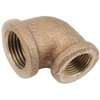 Anderson Metals 738105-0604 Reducing Pipe Elbow, 3/8 x 1/4 in, FIP, 90 deg Angle, Brass, 200 psi Pressure