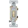 Eaton Wiring Devices C1301-7LTV Series Toggle Switch, Ivory, -20 to 60 deg C Temperature, Polycarbonate Housing Material