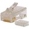 Gardner Bender GMC-88C6 Modular Plug, Rounded, Cat 6 Cable, RJ-45 Connector, 8-Contact, 8-Position, 8/PK