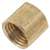 Anderson Metals 738108-06 Pipe Cap, 3/8 in, IPT, Brass, Red, 200 psi Pressure