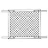 Make-2-Fit PL 15515 Series Hinged Screen Door Grill, Gray, 34-1/2 in W, 20 in H, Plastic