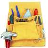 CLC Tool Works Series I823X Nail/Tool Bag, 20 in W, 12 in H, 8-Pocket, Suede Leather, Tan