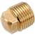 Anderson Metals 756109-04 Pipe Plug, 1/4 in, MIP, Square Head, Brass