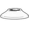 Plumb Pak PP823-00 Bath Flange, 3-1/2 in OD, For: 1/2 in IPS Pipes, Plastic, White