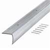 M-D 78022 Stair Edging, 36 in L, 1-1/8 in W, Aluminum, Silver