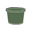 Fortex-Fortiflex N4008GR Utility Pail, 8 qt Volume, Fortalloy Rubber Polymer, Green