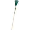 Landscapers Select 34589 Shrub Rake, 15-Tine, Poly Tine, Wood Handle, 48 in L Handle