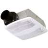 Air King AS50 Economical Exhaust Fan, 7-1/4 in L, 7-1/4 in W, 0.9 A, 120 V, 1-Speed, 50 cfm Air, Metal, White