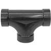 Canplas 103723BC Cleanout Tee, 3 in, Hub, ABS, Black, SCH 40 Schedule