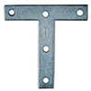 National Hardware 116BC Series N266-445 T-Plate, 4 in L, Steel, Zinc