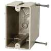 fiberglassBOX 1099-N Electrical Box, 1 -Gang, 2 -Outlet, 4 -Knockout, Fiberglass Reinforced Polyester BMC