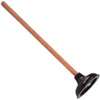 ProSource 8318-B Toilet Plunger Drain, 23-1/4 in OAL, 6 in Cup, Long Handle