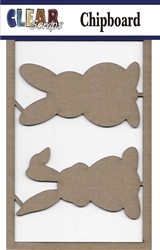 Bunnies Chipboard Embellishment