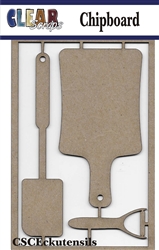 Cooking Utensils Chipboard Embellishments