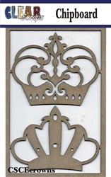 Crowns Chipboard Embellishments