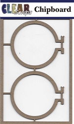 Embroidery Hoops  Chipboard Embellishments