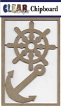 Helm and Anchor Chipboard Embellishments