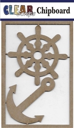 Helm and Anchor Chipboard Embellishments