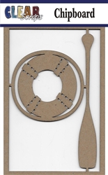 Life ring n paddle Chipboard Embellishments