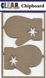 Mittens Chipboard Embellishments