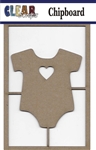 Onesie Chipboard Embellishment