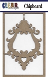 Ornate lock Chipboard Embellishment