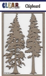 Pine Trees Chipboard Embellishments