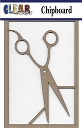 Scissors Chipboard Embellishment