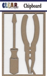 Screwdriver Set Chipboard Embellishments