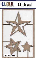 Stars Chipboard Embellishments