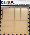 Scallop Square Printer Tray Frame