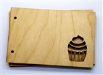 Cupcake Wood Card