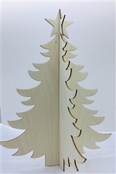 3D Wood X-Mas Tree