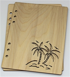Palm Trees 6X8 Wood Album