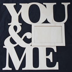 You & Me 1/8" Birch Wood Frame