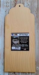 Jumbo Wood Tags Scallop