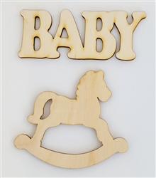 Word n Shape Baby Rocking Horse