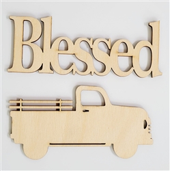 Word n Shape Blessed-Truck