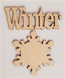 Word n Shape Winter-Snowflake
