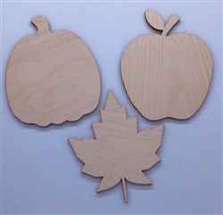 Wood Fall Collection shapes 3 pack